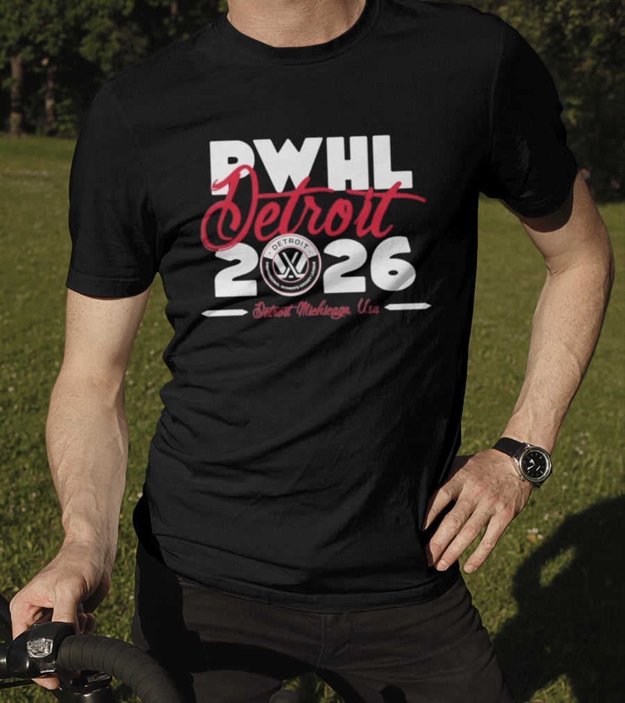 PWHL Detroit 2026 Stadium Essentials Detroit Michigan USA T-Shirt