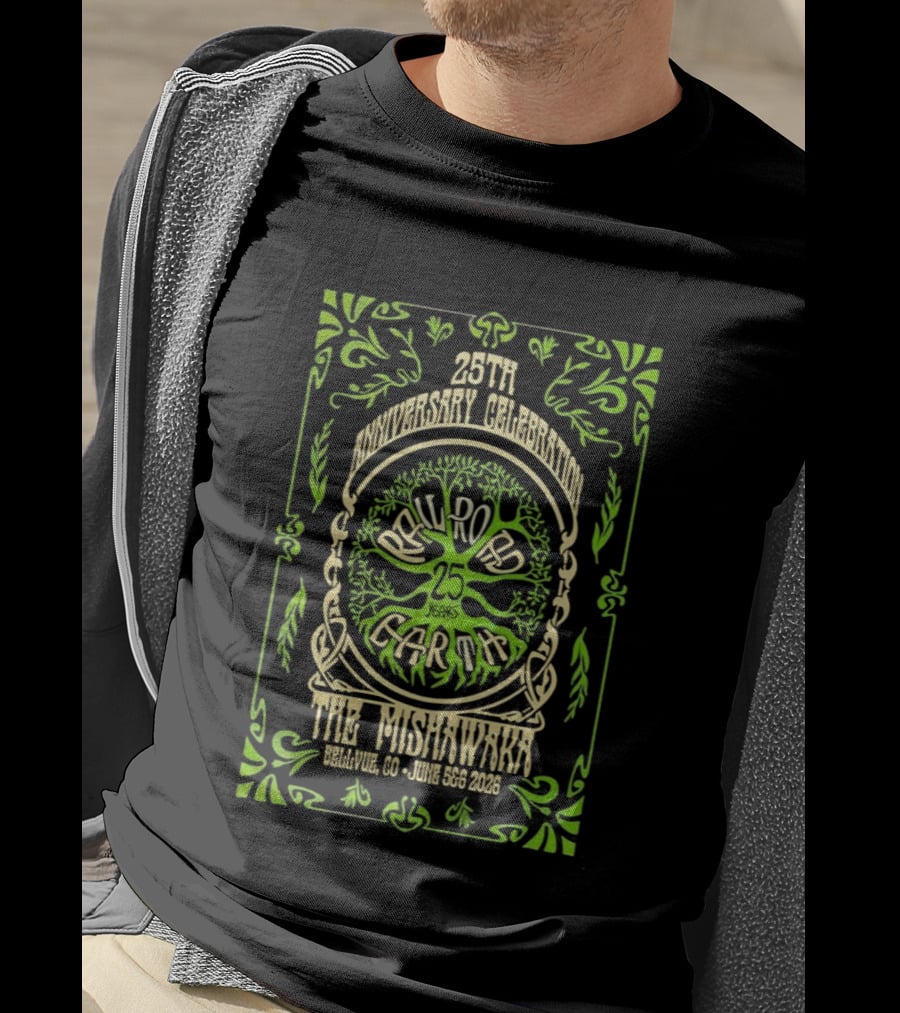 28th Annual Celebration Railroad Earth June 5 6 2026 The Mishawaka Colorado T-Shirt