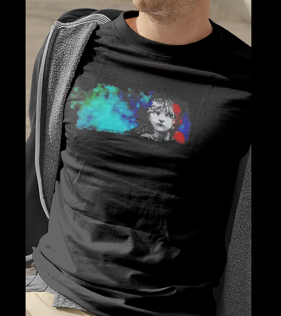 Rare Les Miserables Broadway Cosette Blue Red Watercolor T-Shirt