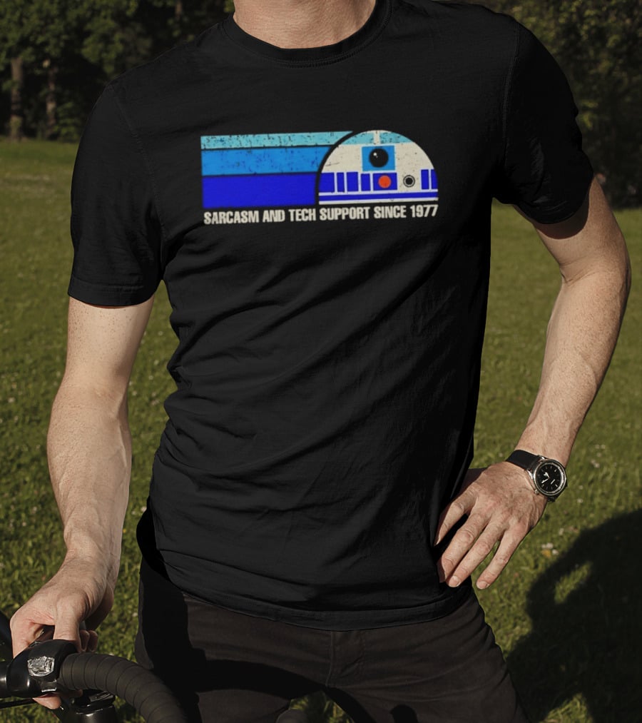 Sarcasm And Tech Support Since 1977 R2 D2 Star Wars T-Shirt
