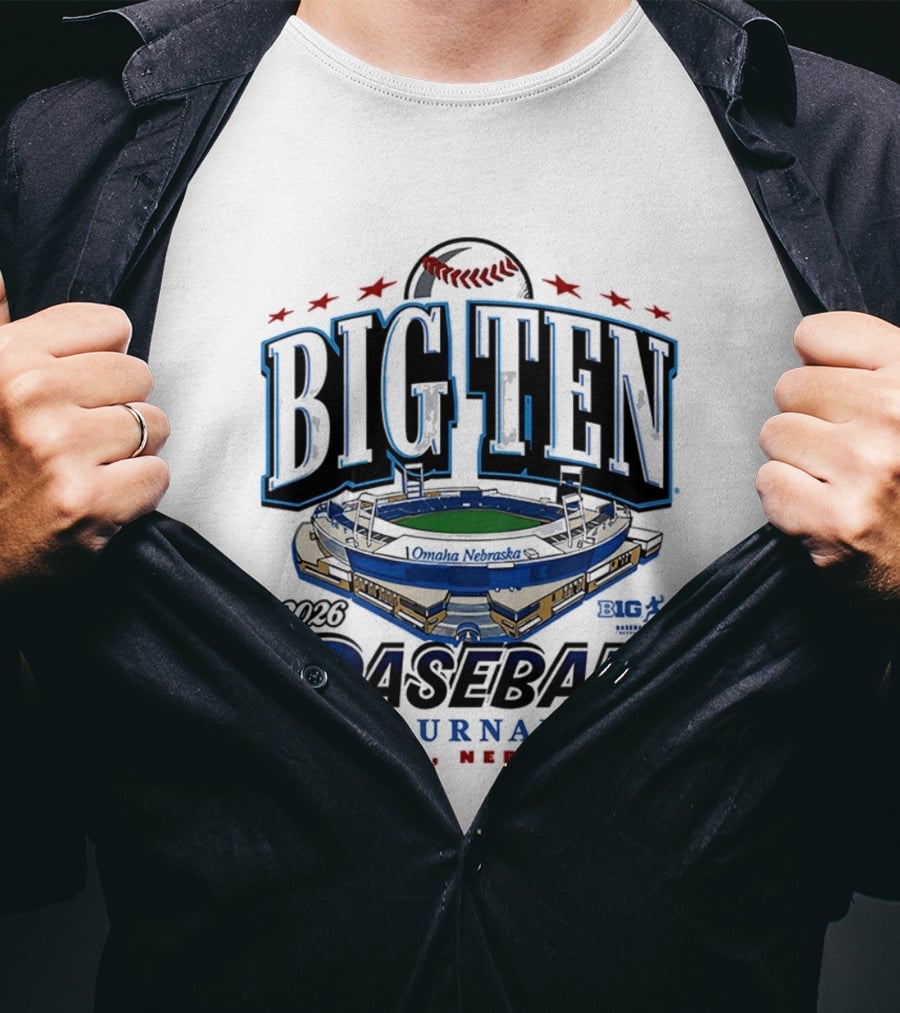 2026 Big Ten Baseball Tournament Omaha Nebraska T-Shirt