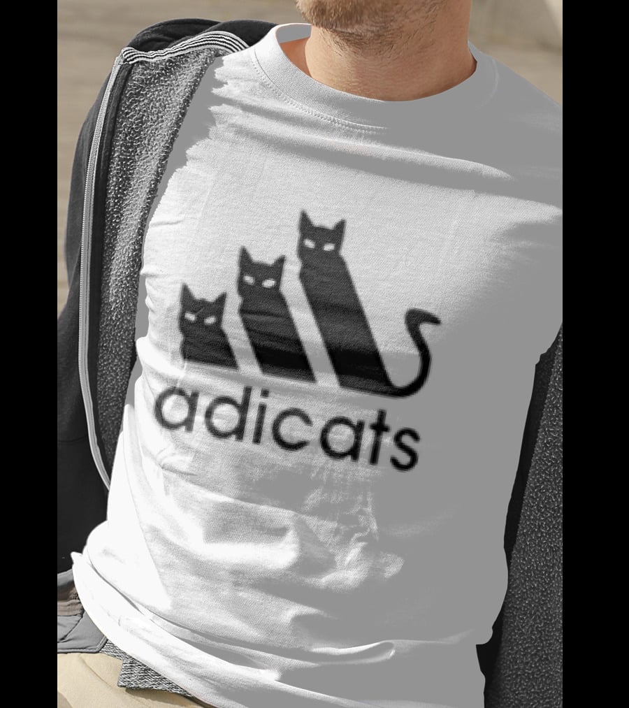 Adicats Funny Cat Lover Parody Catdad Catmom Joke T-Shirt
