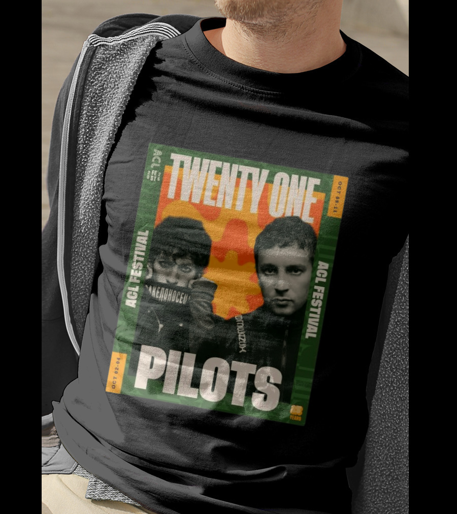 Twenty One Pilots ACL Festival October 2 4 And 9 11 2026 Event 21 Years T-Shirt