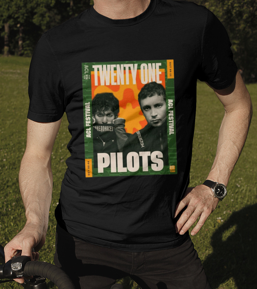 Twenty One Pilots ACL Festival October 2 4 And 9 11 2026 Event 21 Years T-Shirt