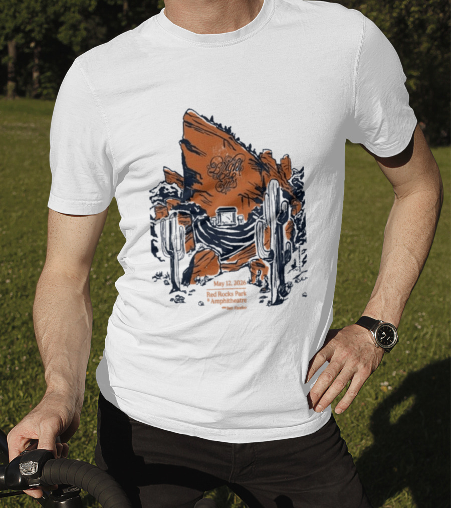 Bright Eyes Red Rocks May 12 2026 Concert Event T-Shirt
