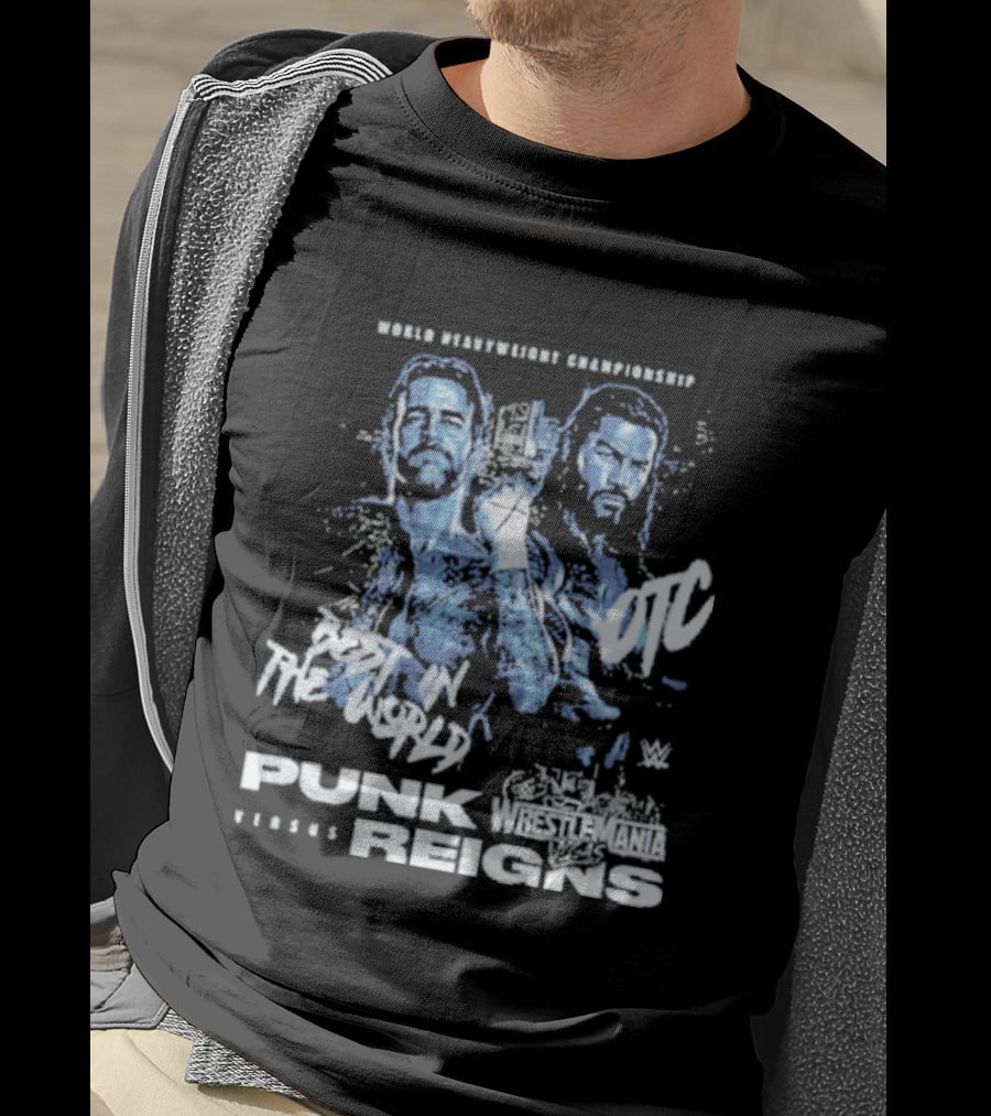 WrestleMania 42 Main Event CM Punk Versus Roman Reigns Best In The World Iconic Matchup T-Shirt
