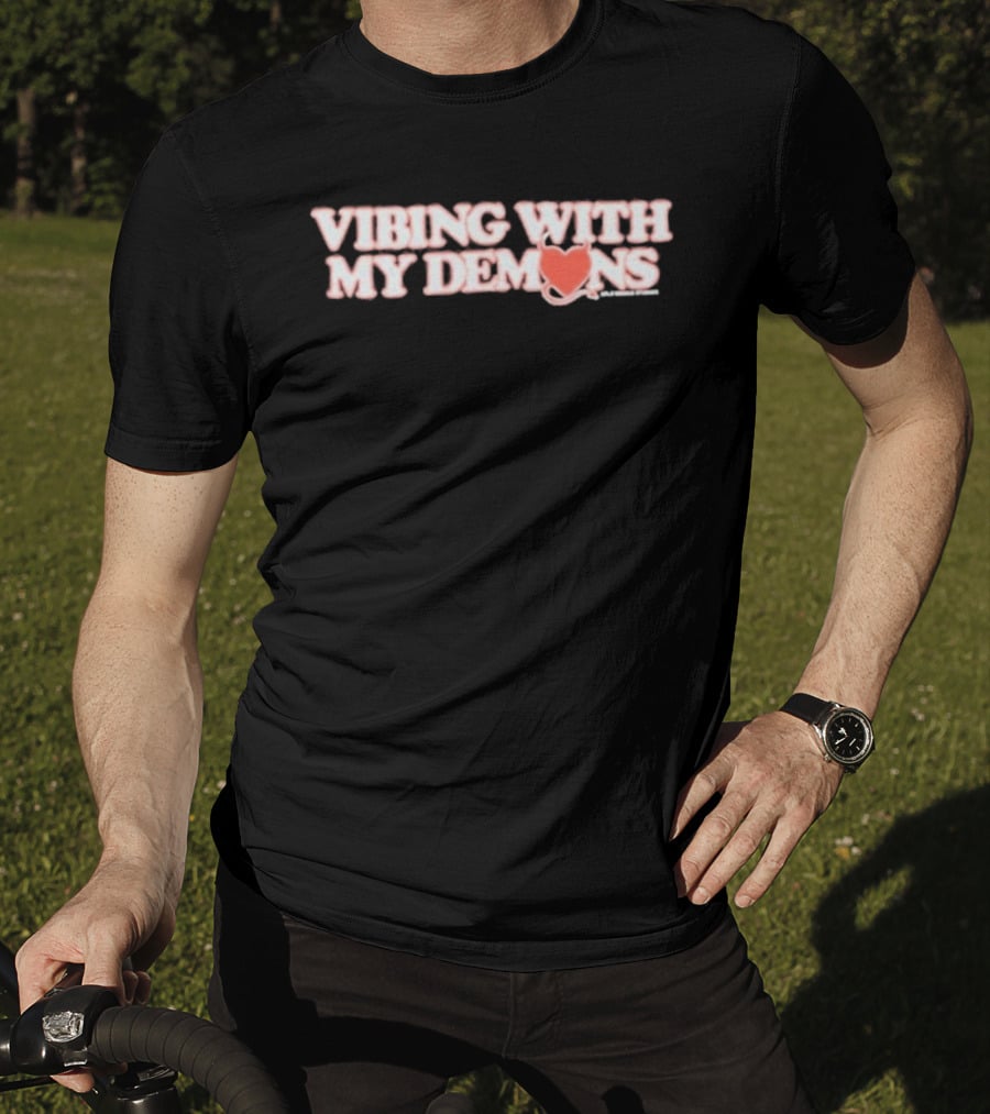 XPLR Vibing With My Demons Heart Devil Tail T-Shirt