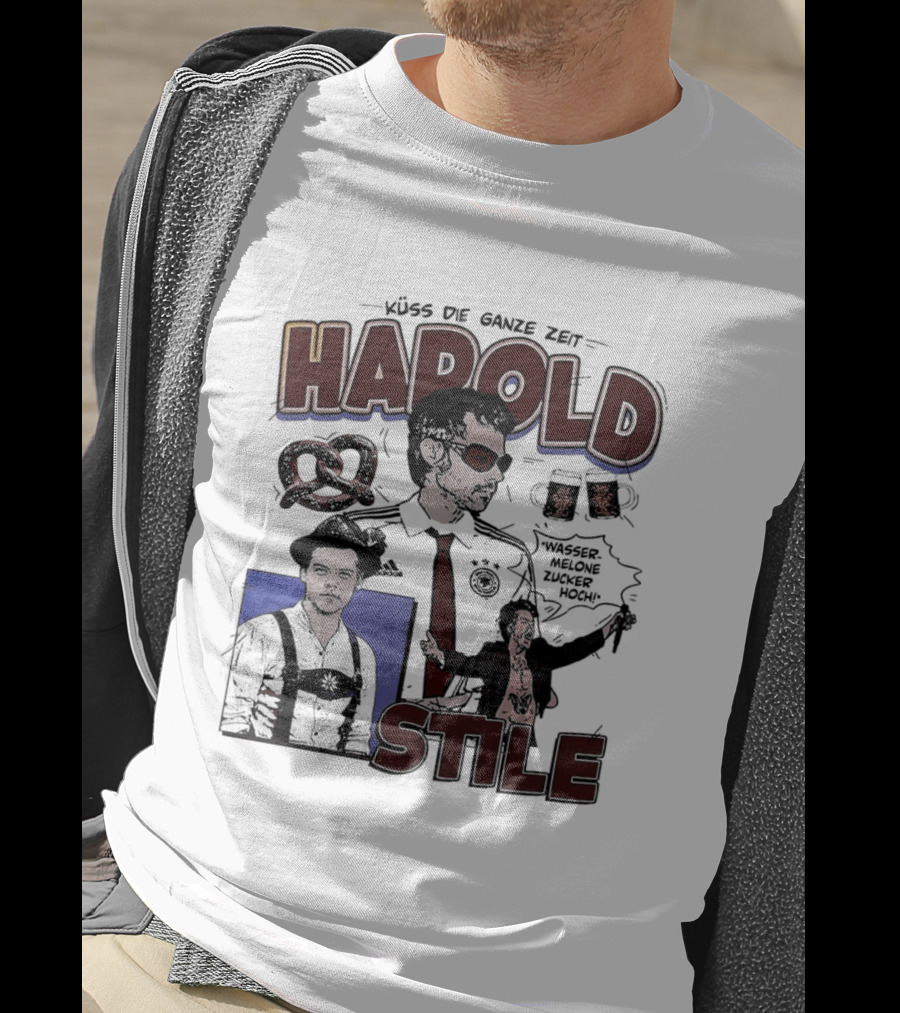 Harold Stile Oktoberfest Pretzel Beer Traditional Outfit T-Shirt