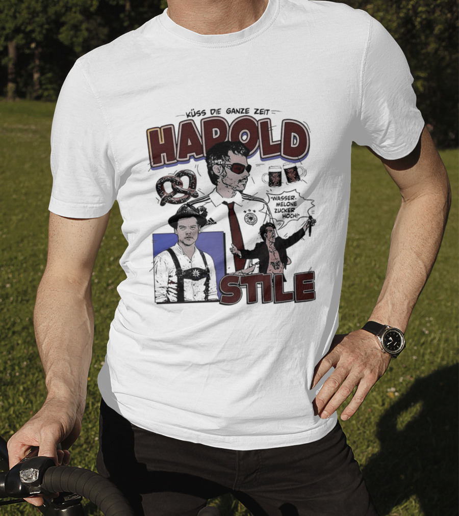Harold Stile Oktoberfest Pretzel Beer Traditional Outfit T-Shirt