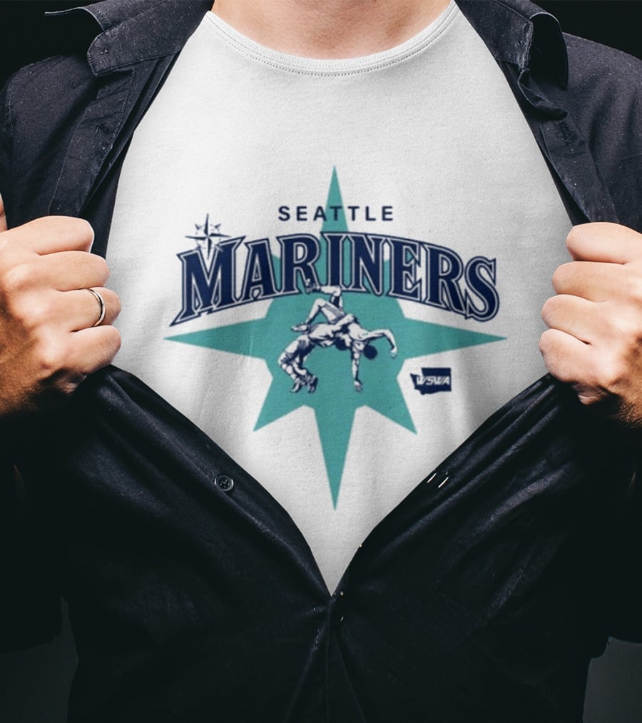 Seattle Mariners WA State Wrestling Association T-Shirt