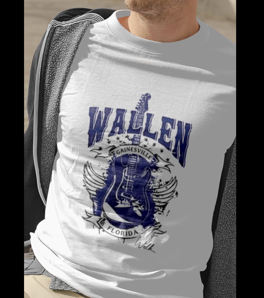 Morgan Wallen Gainesville Florida Guitar Wings T-Shirt