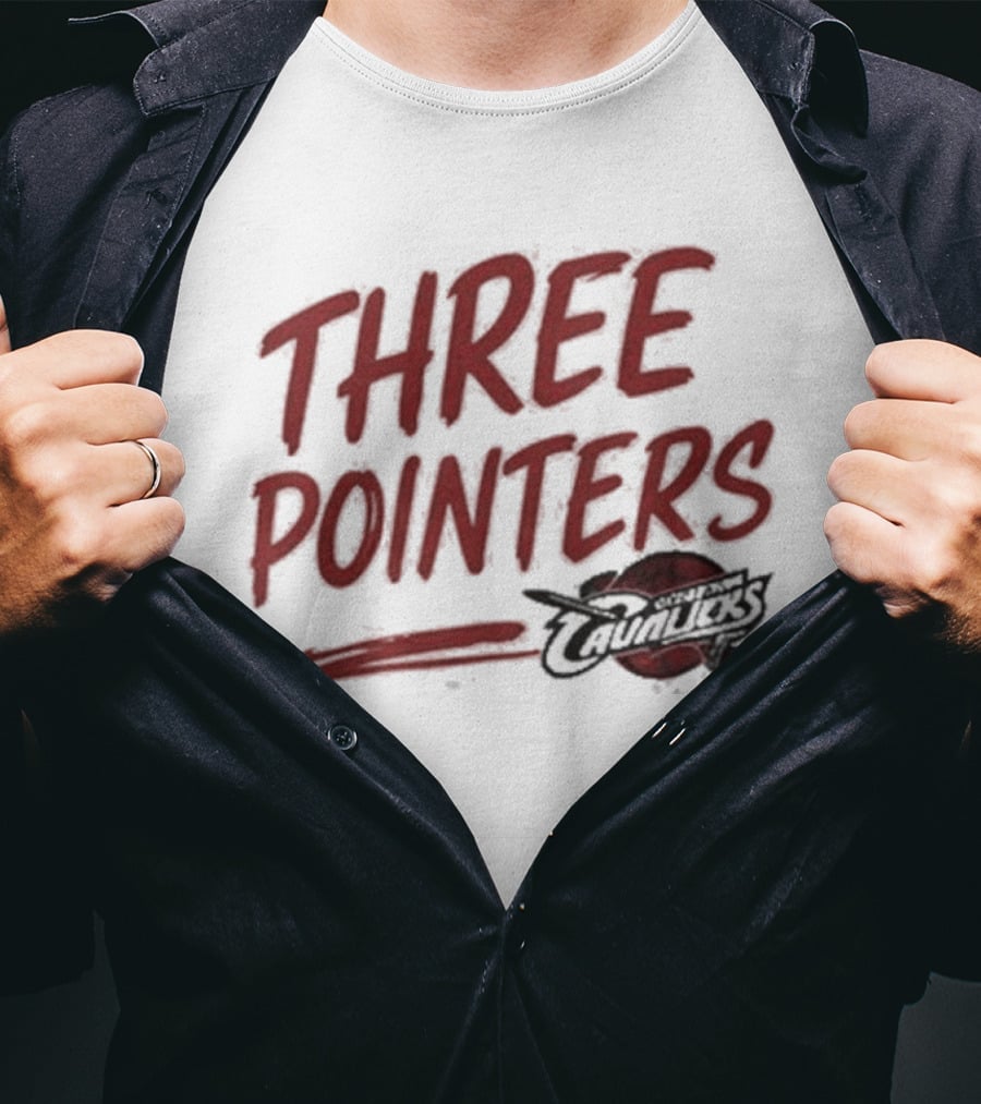 Three Pointers Cleveland Cavaliers Team T-Shirt