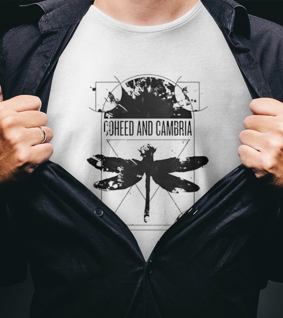 Coheed And Cambria Dragonfly Baseball Geometric T-Shirt
