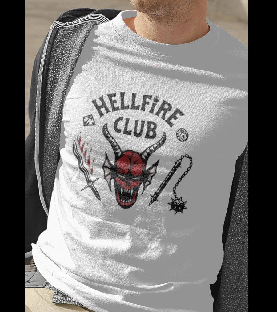 Dustin Gaten Matarazzo On Stranger Things Dustins Hellfire Club Raglan T-Shirt
