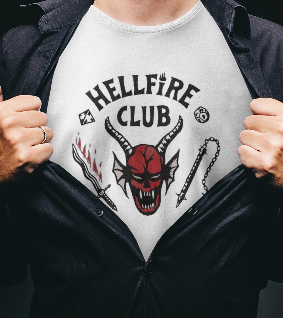 Dustin Gaten Matarazzo On Stranger Things Dustins Hellfire Club Raglan T-Shirt
