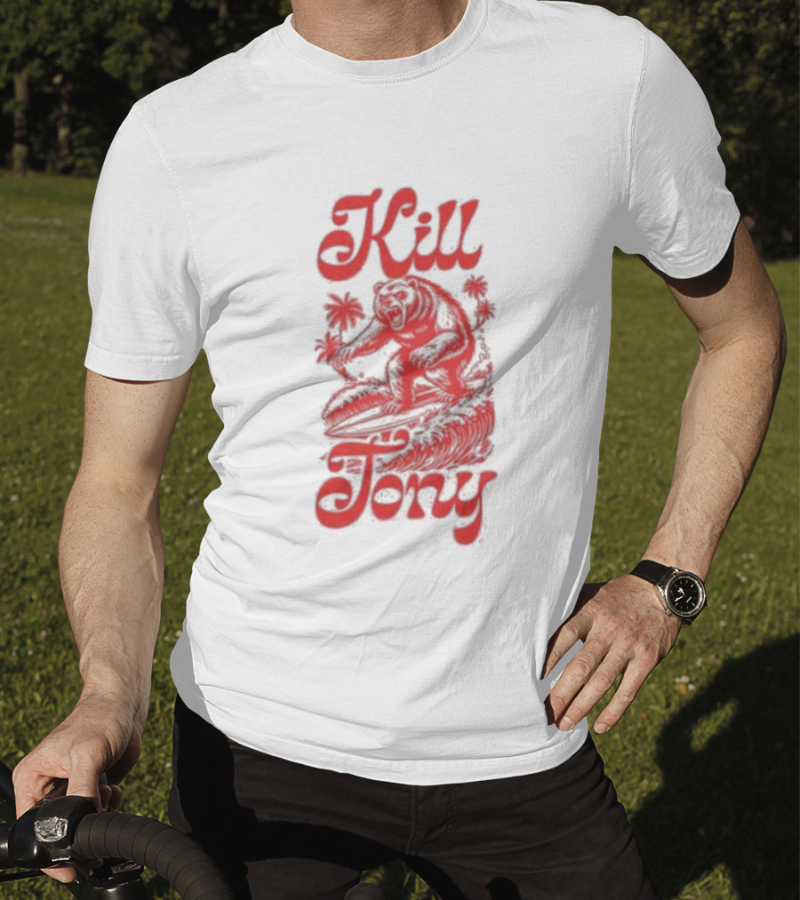 Kill Tony Surfing Bear T-Shirt