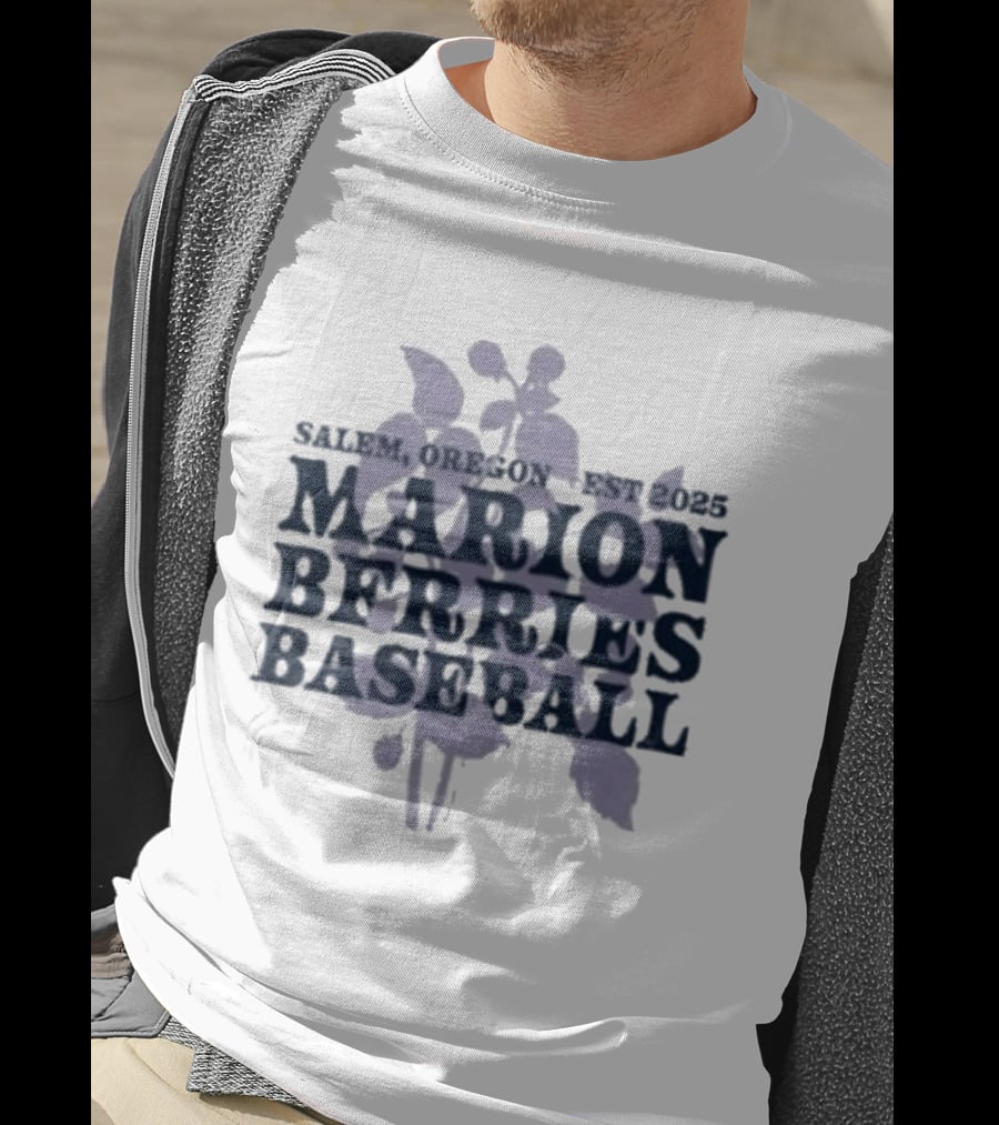 Salemo, Oregon Est 2023 Marion Berries Baseball T-Shirt