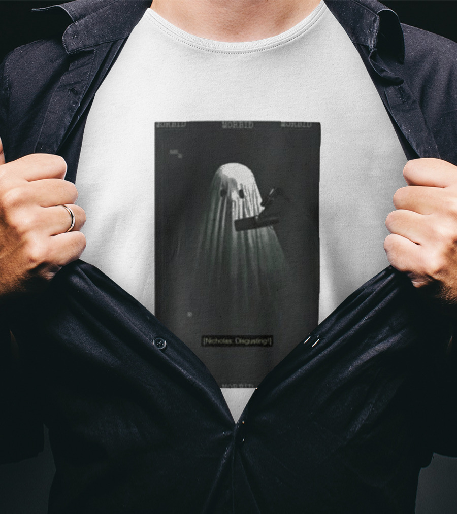 Morbid Nicholas Disgusting Ghost With Microphone T-Shirt