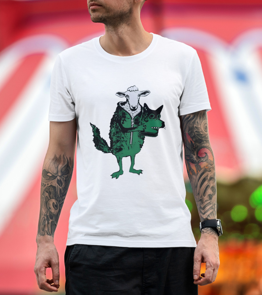 Sheep In Wolf's Clothing Humorous Animal Disguise Joke T-Shirt