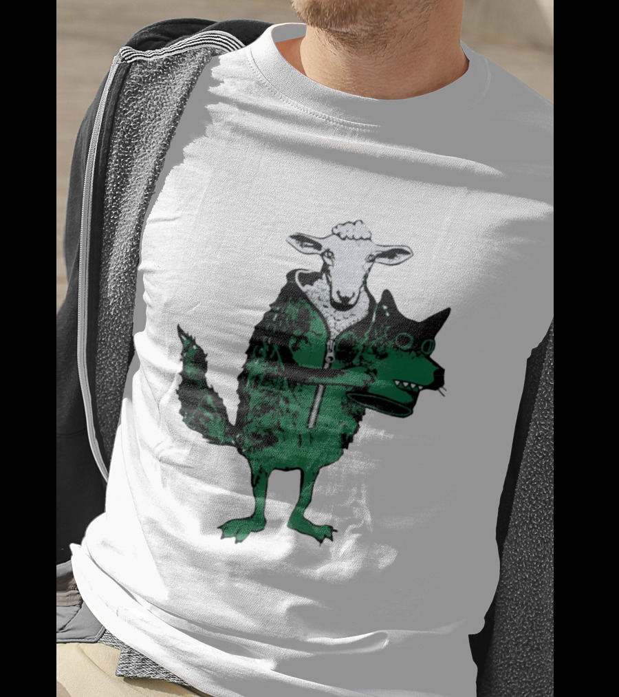 Sheep In Wolf's Clothing Humorous Animal Disguise Joke T-Shirt