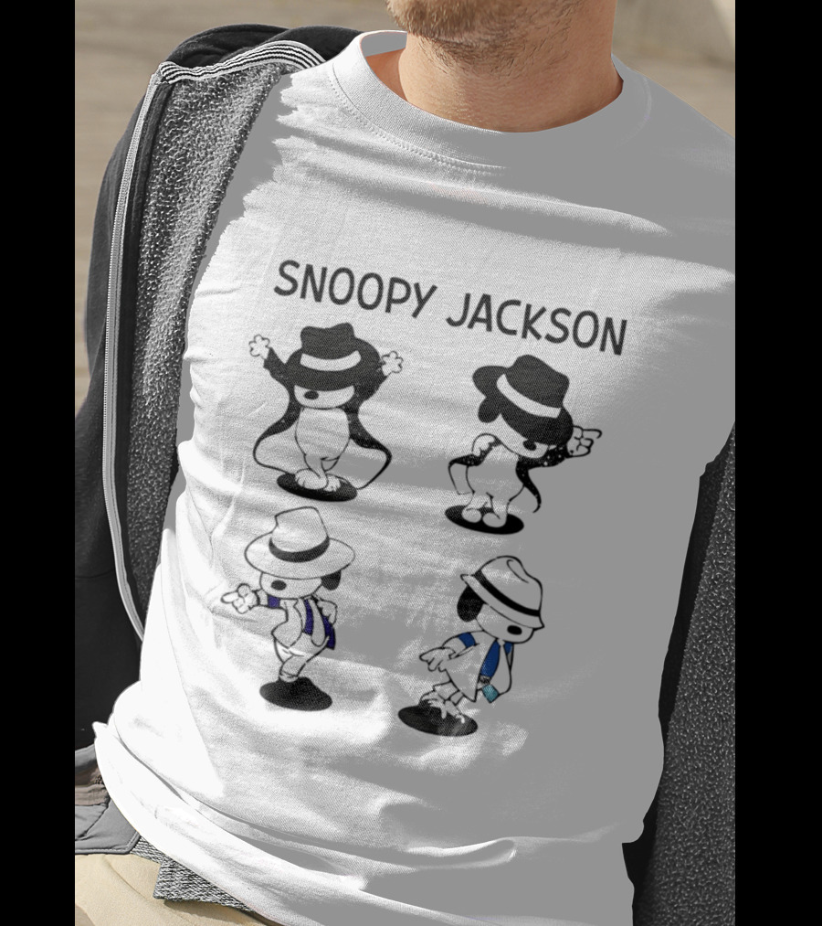 Snoopy Jackson Dance Moves With Fedora And Suit Styles T-Shirt
