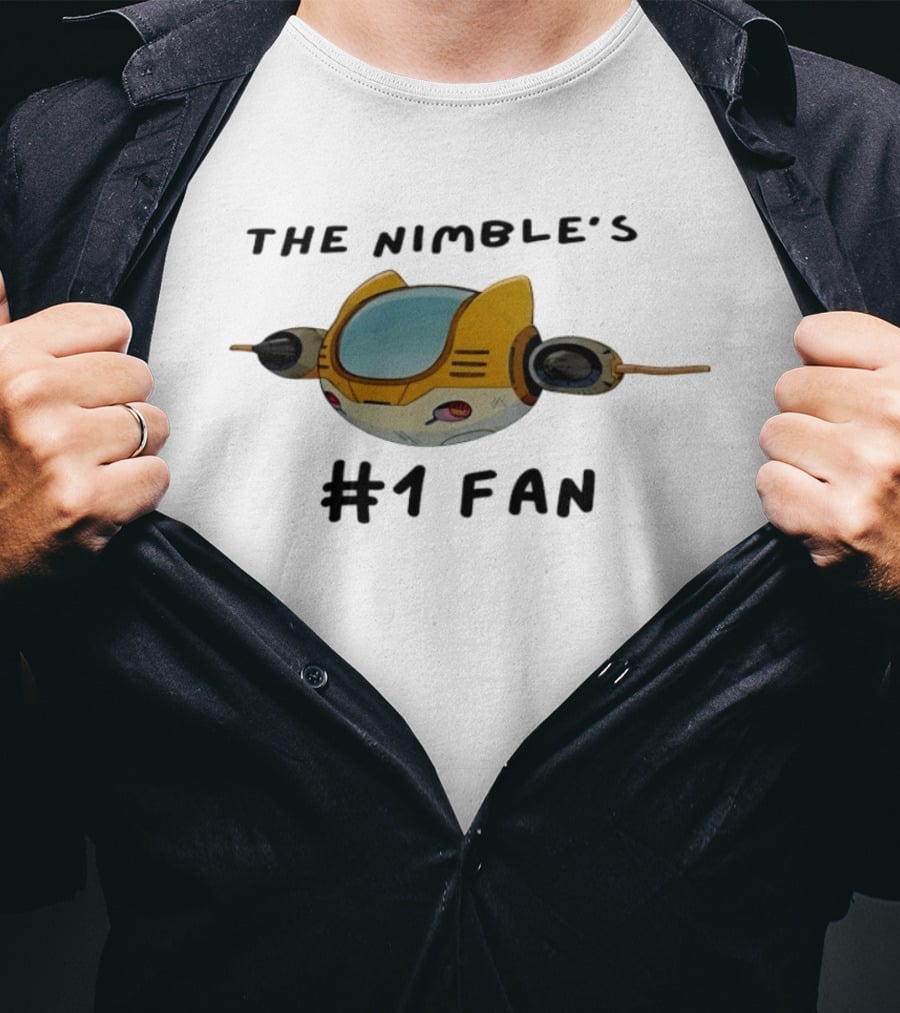 The Nimble's #1 Fan Spacecraft Cartoon T-Shirt