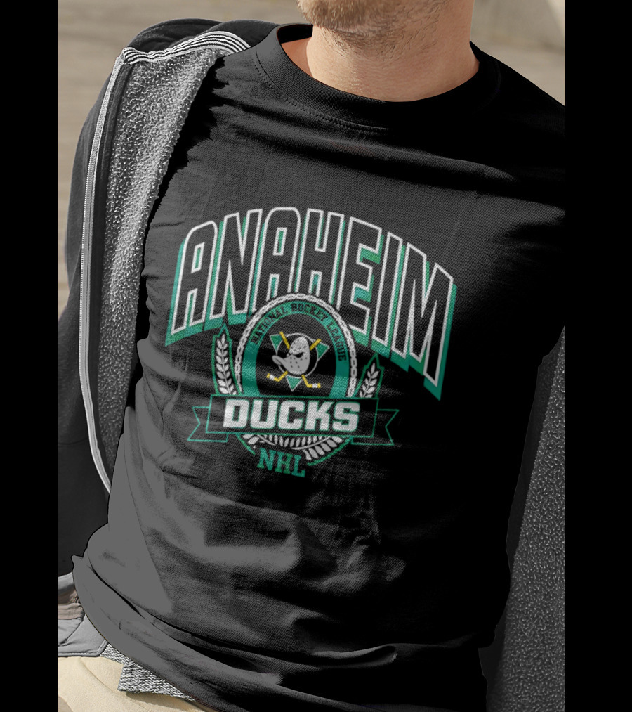 Anaheim Ducks National Hockey League Retro Emblem 2026 T-Shirt