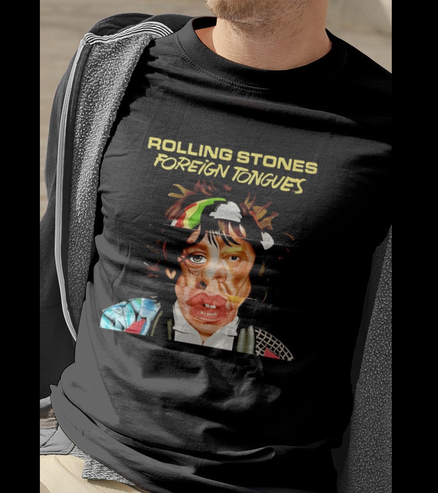 Rolling Stones Foreign Tongues Collage Face 2026 T-Shirt