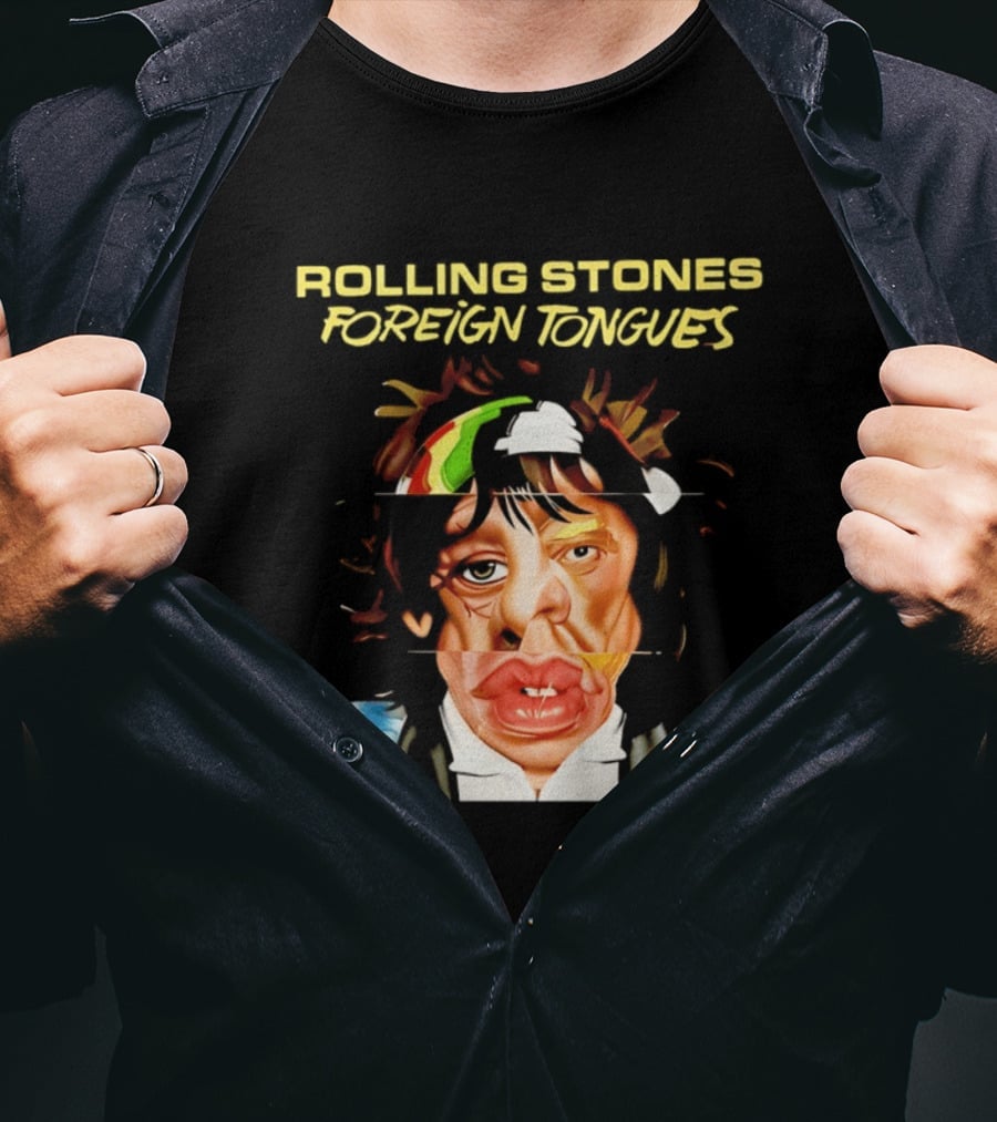 Rolling Stones Foreign Tongues Collage Face 2026 T-Shirt