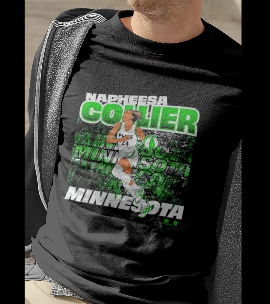 Napheesa Collier Minnesota Lynx Basketball Green Minnesota T-Shirt