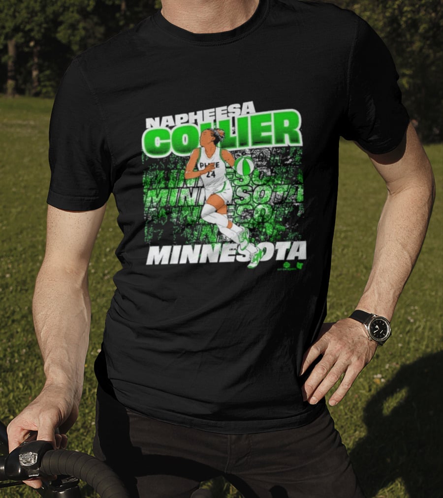 Napheesa Collier Minnesota Lynx Basketball Green Minnesota T-Shirt