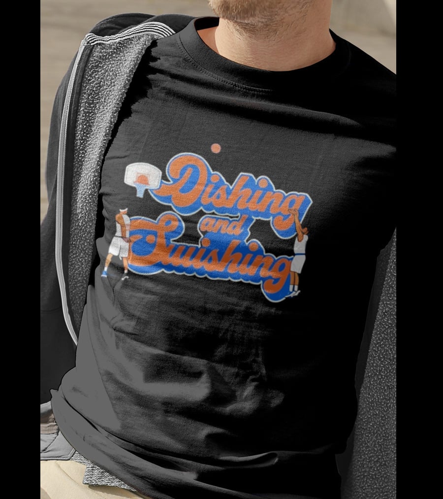 New York Knicks Dishing And Swishing Basketball Players T-Shirt