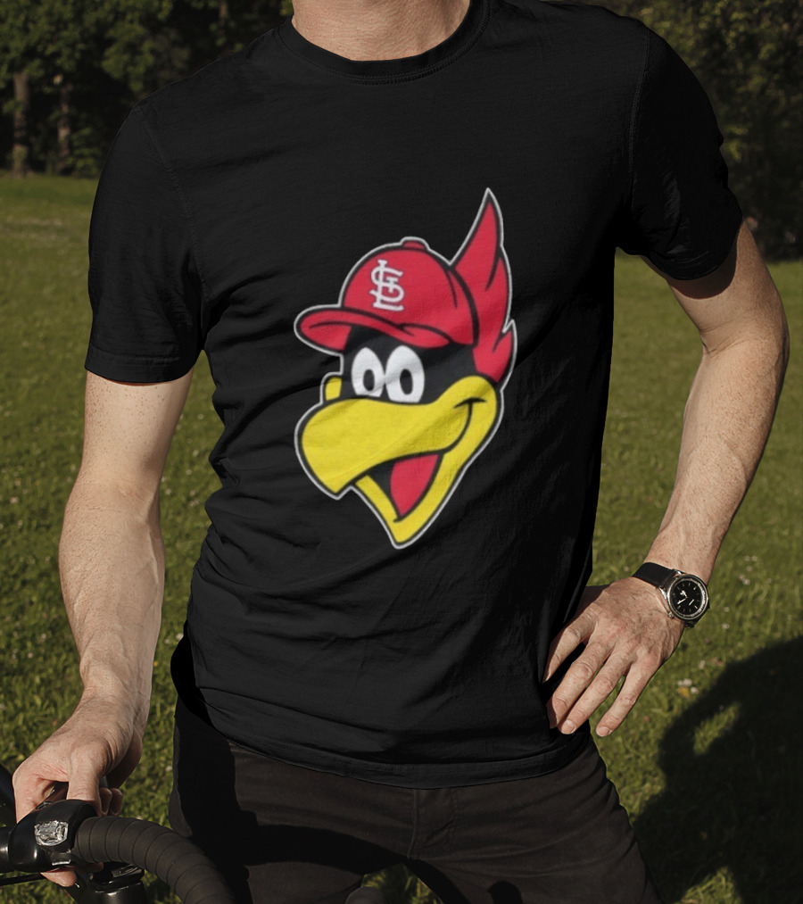 St. Louis Cardinals Fredbird Mascot Facecap Baseball T-Shirt