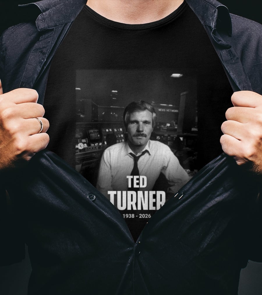 Ted Turner CNN News Network 1938 2026 Remembrance T-Shirt