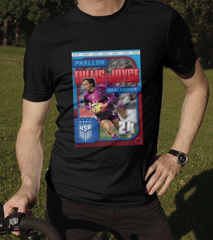 USWNT Phallon Tullis Joyce Goalkeeper USA 24 Trading Card T-Shirt