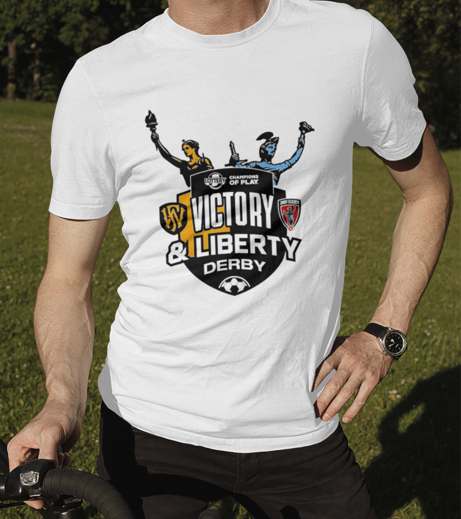 Victory And Liberty Derby Fort Wayne FC Indy Eleven Champions Of Play T-Shirt
