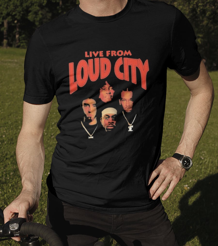 Live From Loud City Hip Hop Legends Faces And Chains T-Shirt