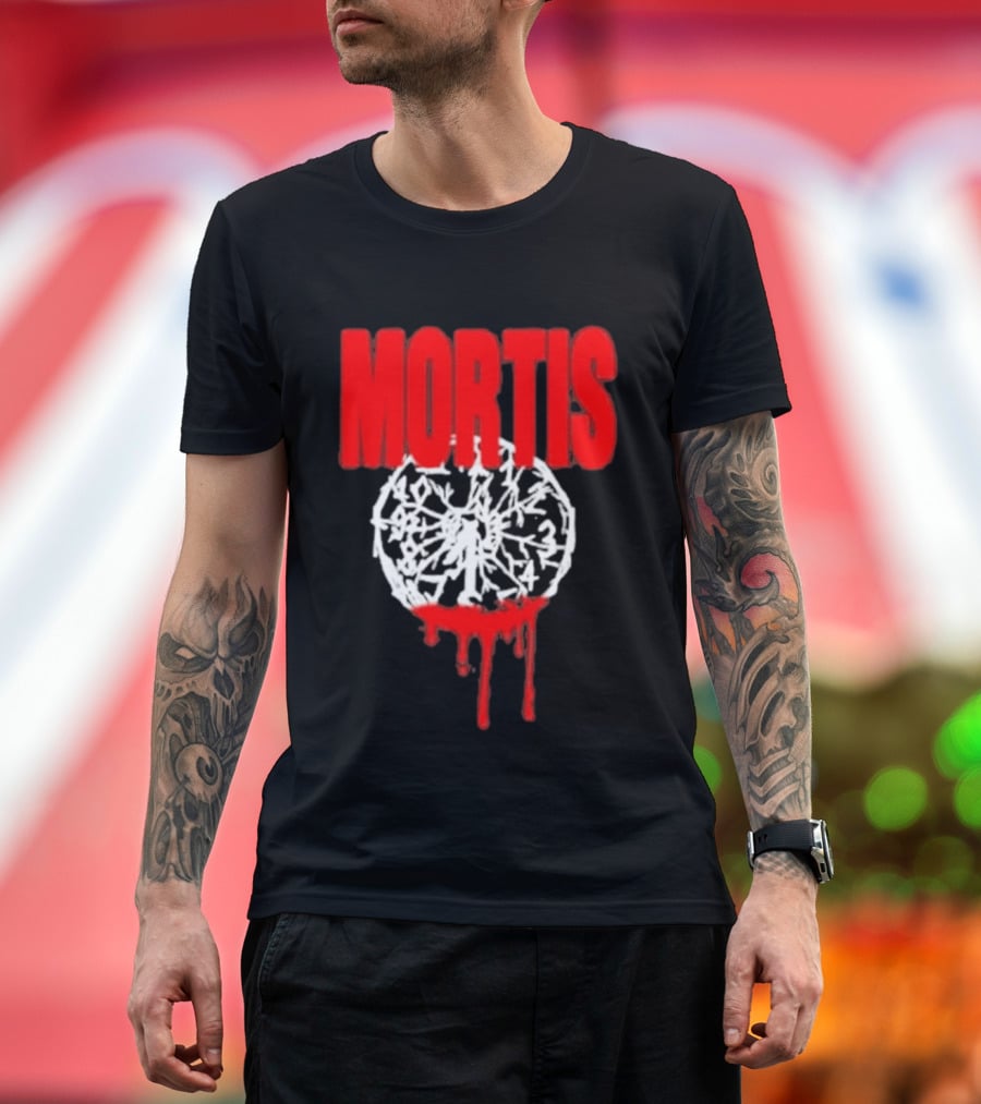 MORTIS Dripping Bloody Wheel T-Shirt