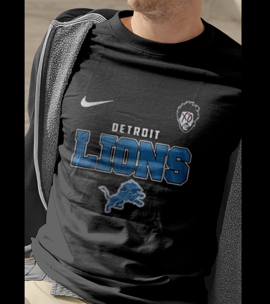 Detroit Lions The Weeknd XO Nike Collab T-Shirt