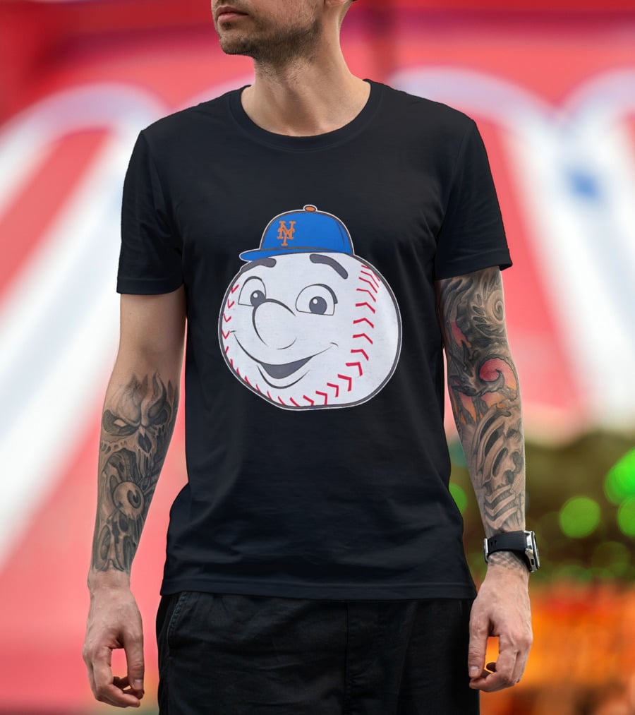 New York Mets Mr. Met Big Face Baseball 2026 T-Shirt