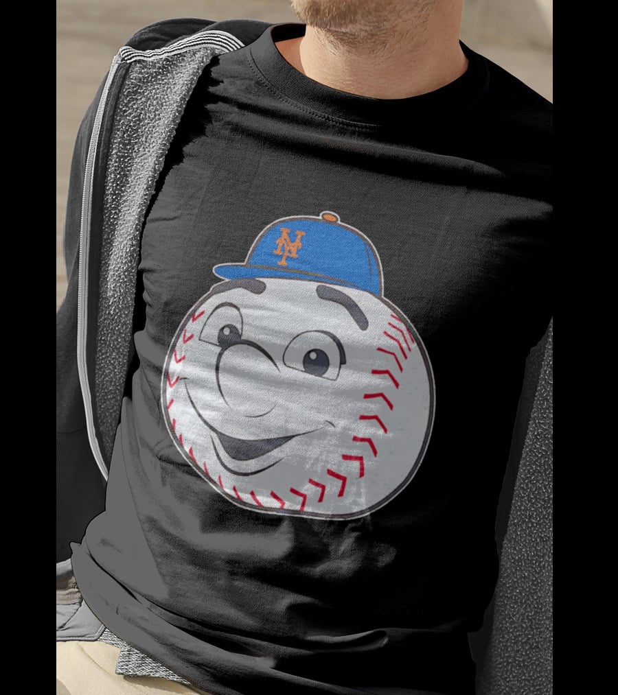 New York Mets Mr. Met Big Face Baseball 2026 T-Shirt