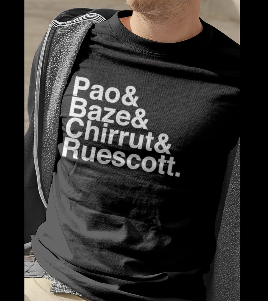 Pao Baze Chirrut Ruescott Star Wars Inspired Characters T-Shirt