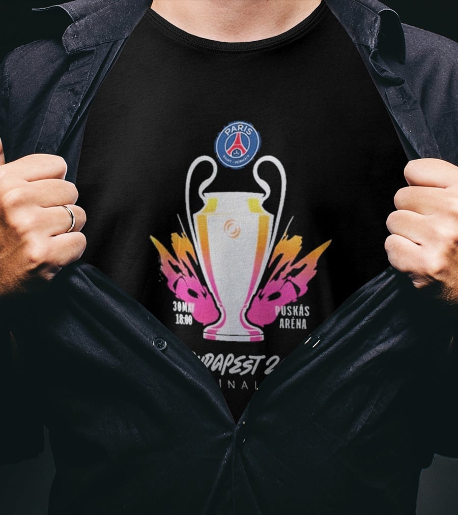 PSG Budapest 26 Final Champion's Trophy Paris Arena T-Shirt