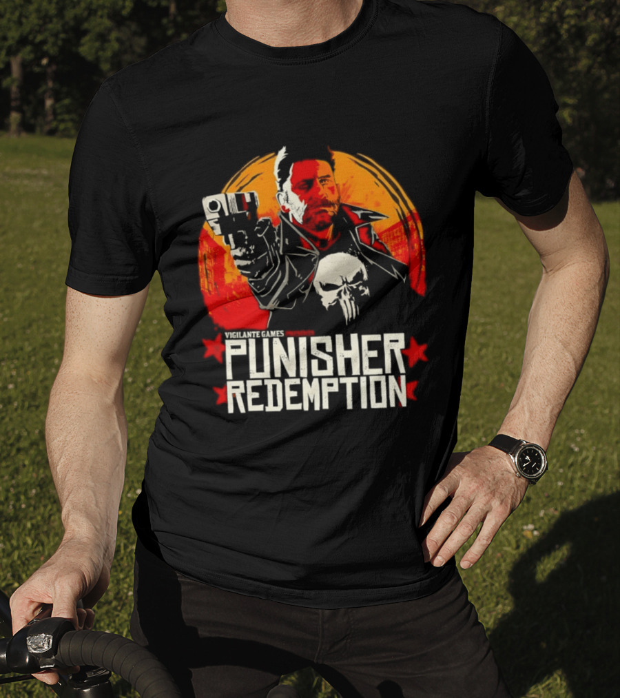 Punisher Redemption Red Dead Vigilante Games T-Shirt
