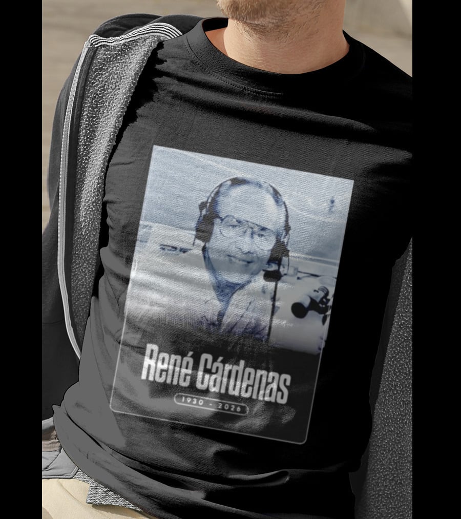 Rene Cardenas 1930 2026 Celebrating Legacy In Broadcasting T-Shirt