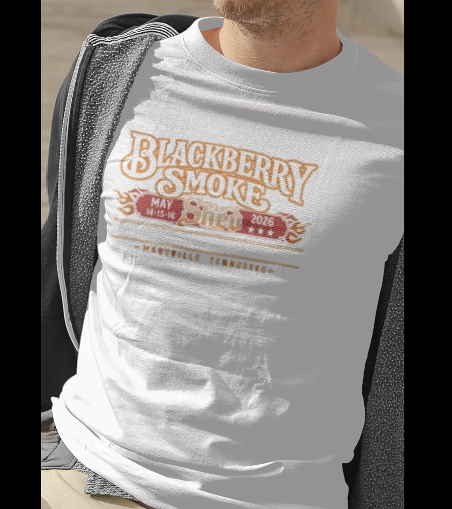 Blackberry Smoke May 14 16 2026 The Shed Smokehouse & Juke Joint Maryville Tennessee T-Shirt