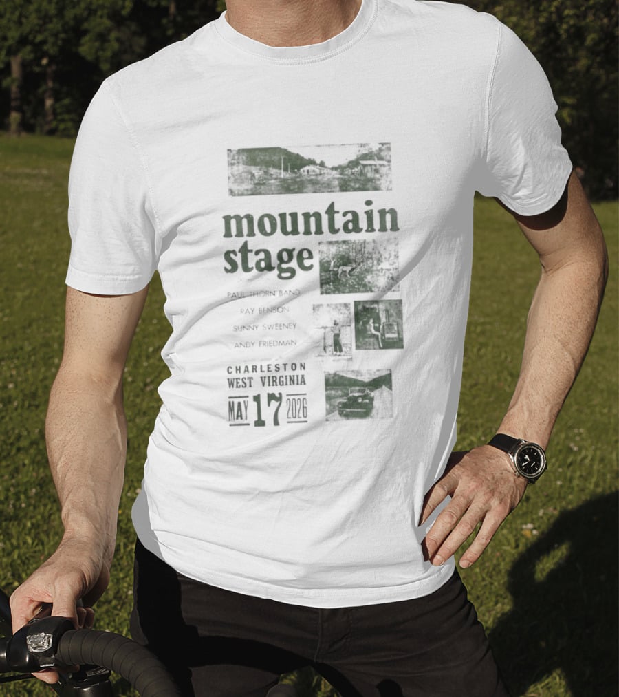 Mountain Stage With Kathy Mattea Charleston West Virginia May 17 2026 T-Shirt