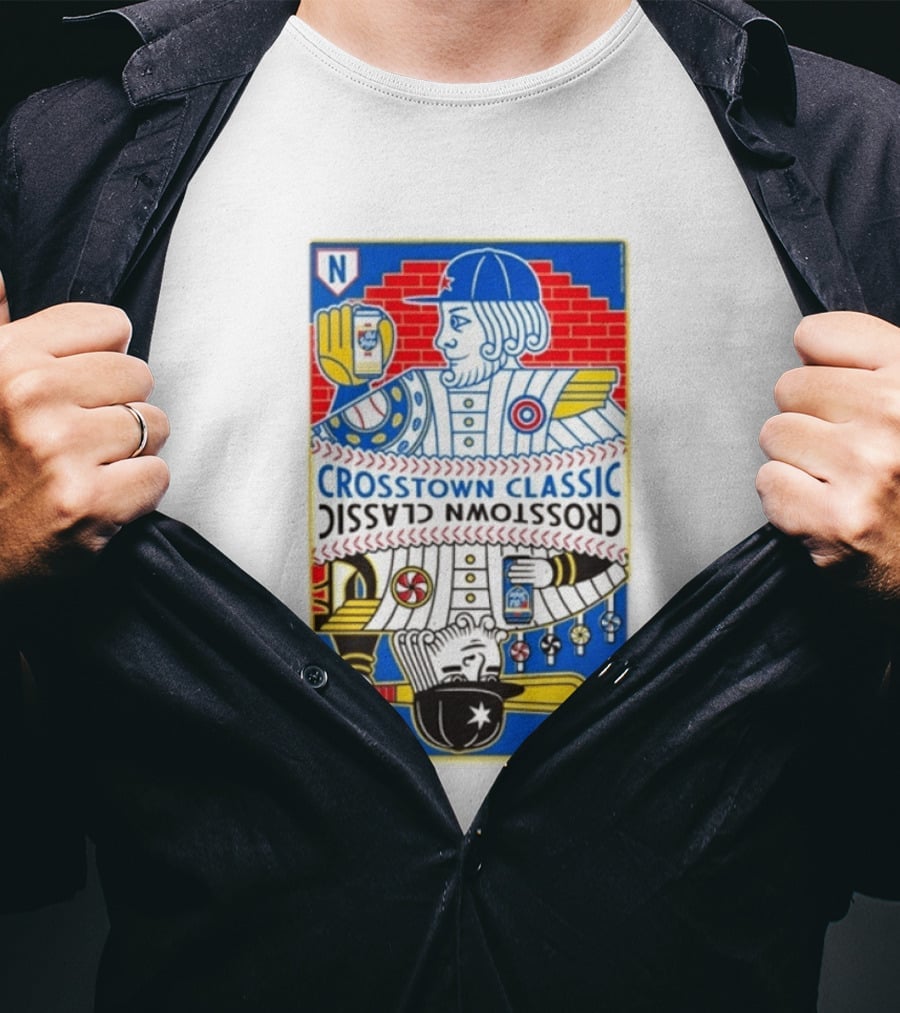 Crosstown Classic Series Card Chicago Cubs Vs Chicago White Sox T-Shirt