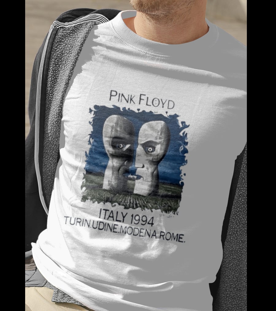 Pink Floyd Italy 1994 Turin Udine Modena Rome Faces T-Shirt