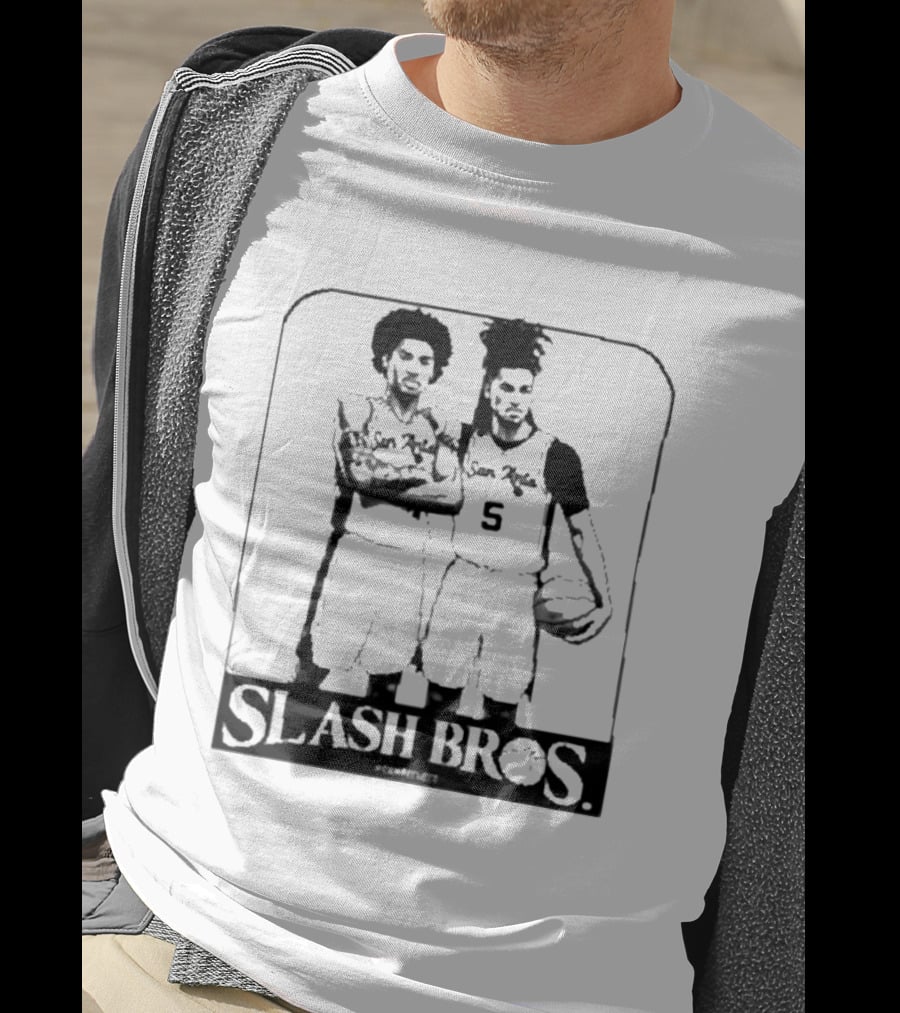 San Antonio Spurs Slash Bros Basketball Players T-Shirt